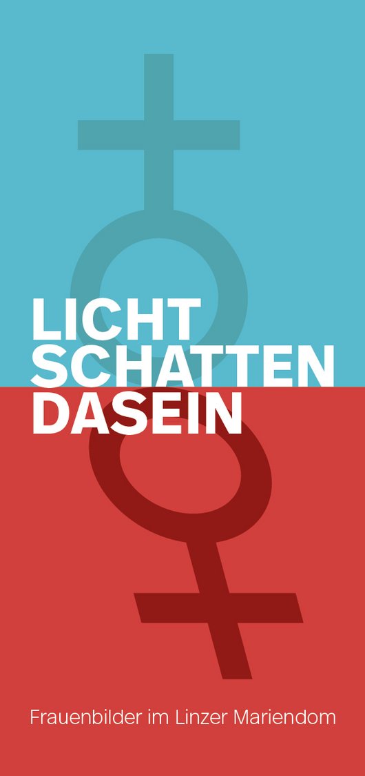 Coverbild der Broschüre "Licht.Schatten.Dasein. Frauenbilder im Linzer Mariendom".