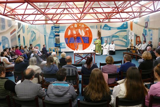 Gottesdienst in der Kapelle der Bischöflichen Priesterseminars.