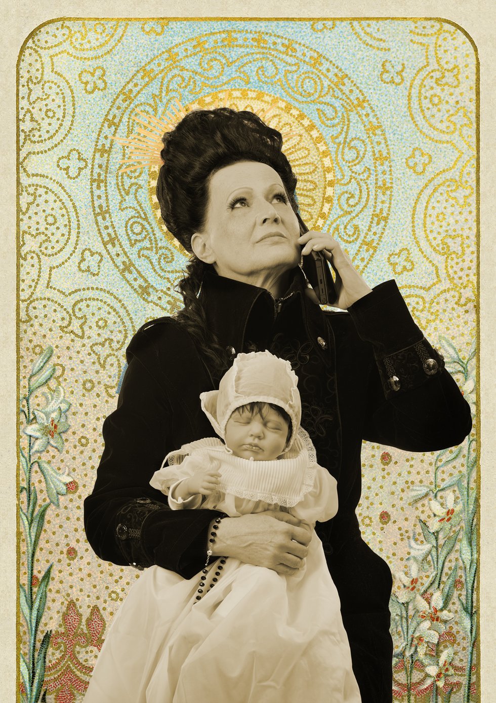 Bernadette Huber, Krumauer Madonna 2025 (Die Anrufung), 2025. © Bildrecht, Wien 2026.