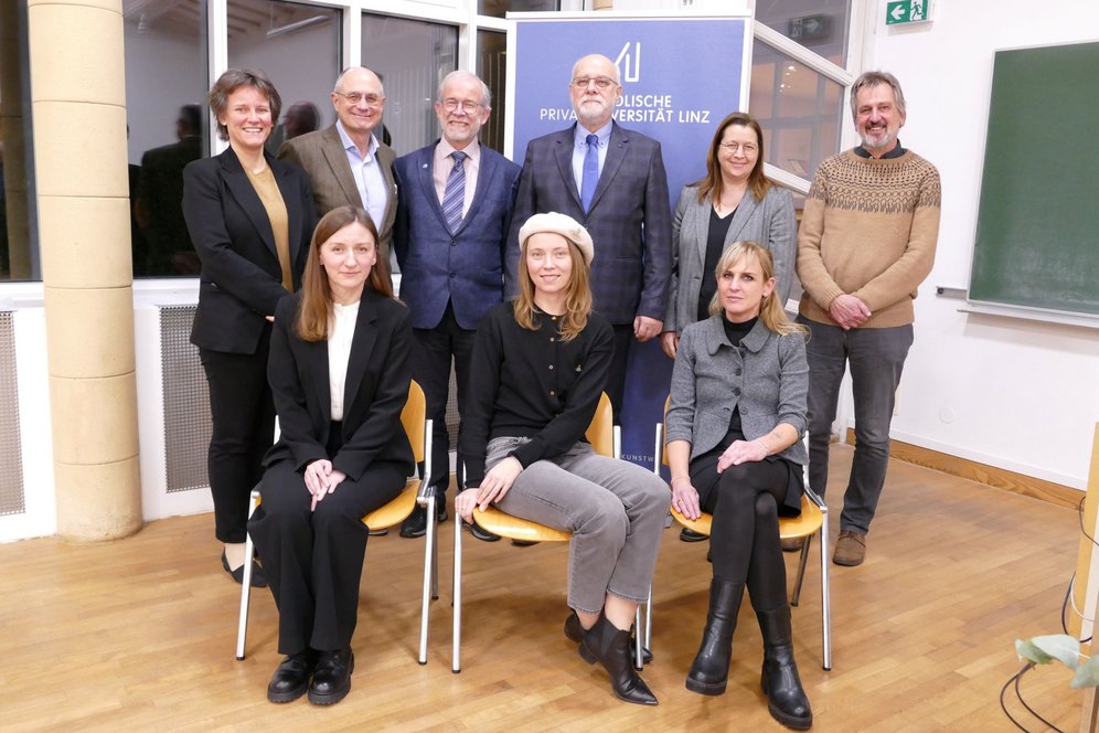 Dies Academicus 2023. Bildnachweis: KU Linz/Kastner. Vortragende beim Dies Academicus 2023.
