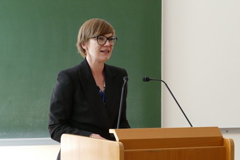Schlussvorlesung und Festschriftüberreichung anlässlich der Emeritierung von Univ.-Prof. Dr. Franz Gruber. Foto: Hermine Eder. Univ.-Ass.in Mag.a Martina Resch