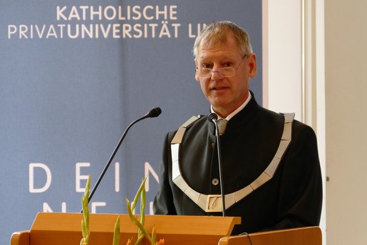Rektor Univ.-Prof. Dr. Franz Gruber. (c) KU Linz/Eder