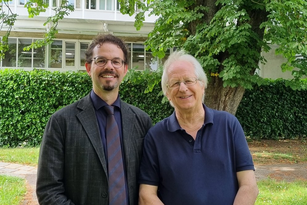 Foto: Ruzica Romic. Senior Lecturer DDr. Max Gottschlich und Prof. Dr. Stephen Houlgate.