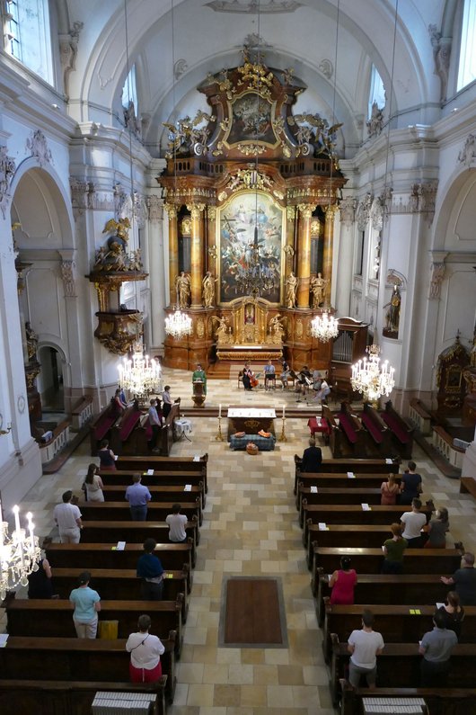 Semesterabschluss-Gottesdienst in der Ursulinenkirche. © KU Linz / Hermine Eder.