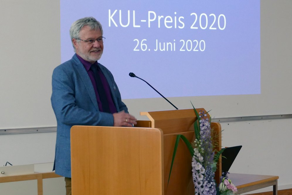 Schulamtsleiter HR Dir. Mag. Franz Asanger. (c) KU Linz/Dullinger Schulamtsleiter HR Dir. Mag. Franz Asanger spricht Grußworte.