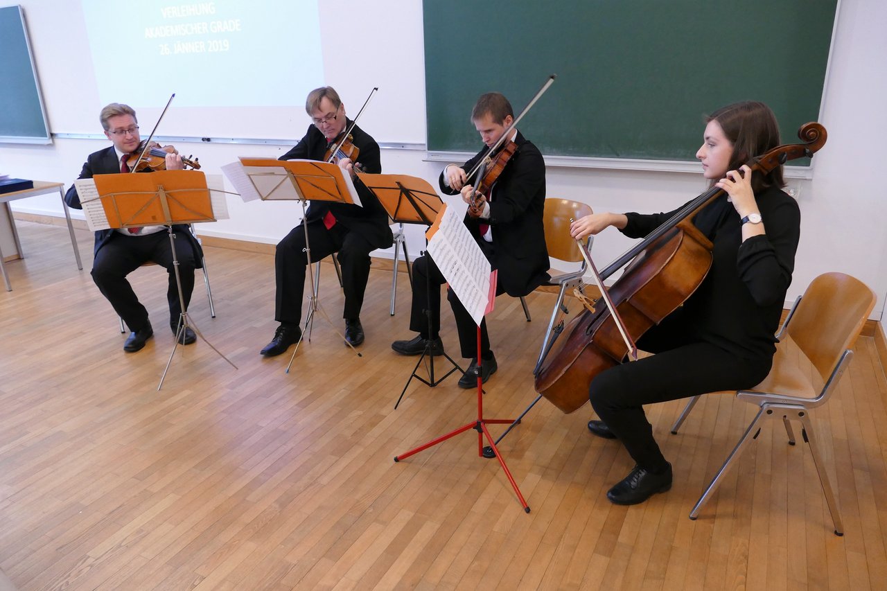 Musikalische Umrahmung der Feier durch das Kepler Quartett.
