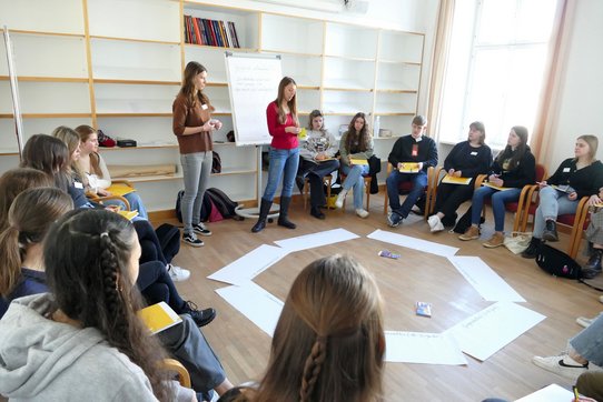 Workshop im Seminarraum 1 der Katholischen Privat-Universität Linz.