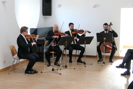 Musikalisch gestaltet wurde der Festakt vom Kepler Quartett.