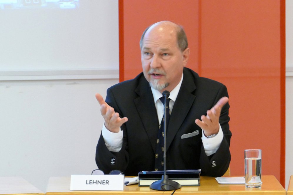 Superintendent Dr. Gerold Lehner. Statement von Superintendent Dr. Gerold Lehner (Evangelische Kirche A.B. Oberösterreich). © KU Linz/Eder.