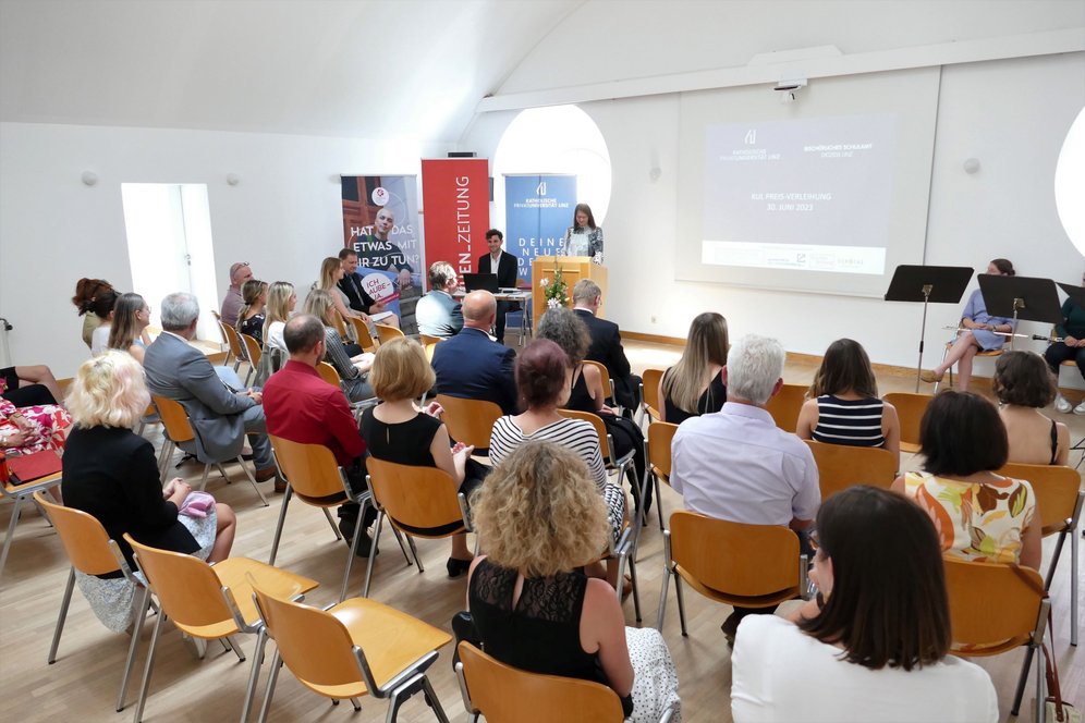 KUL-Preis-Verleihung im Hörsaal 5 der KU Linz.