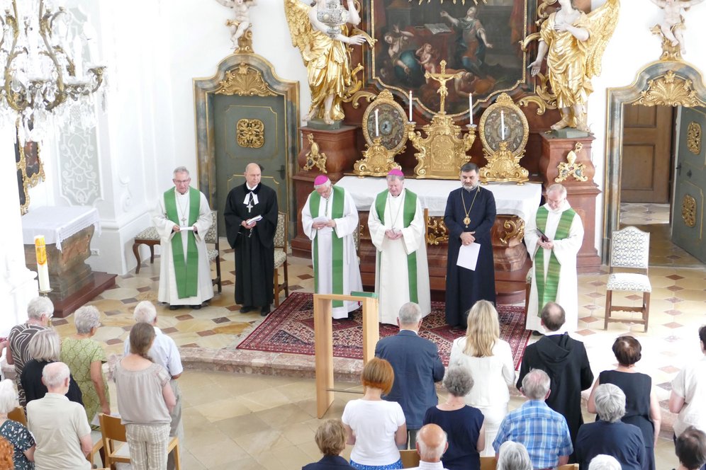 25. Ökumenische Sommerakademie im Stift Kremsmünster zum Thema "Frieden stiften". © KU Linz/Hermine Eder. Ökumenischer Gottesdienst in der Akademischen Kapelle des Stifts Kremsmünster.