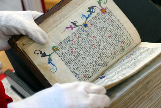 Bild einer Handschrift des späten 15. Jahrhunderts aus dem Bestand der Universitätsbibliothek.