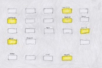 Karoline Rudolf, einleuchtend, 2014 Foto einer Skizze aus dem Projekt "einleuchtend" (2014) von Karoline Rudolf.