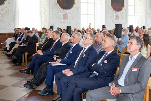 Ökumenische Sommerakademie. Foto: Diözese Linz/Kraml. Ehrengäste bei der Eröffnung der Ökumenischen Sommerakademie im Stift Kremsmünster