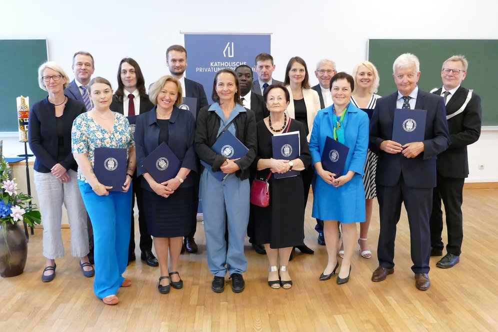 Verleihung von akademischen Graden. © KU Linz/Eder. Verleihung von akademischen Graden.