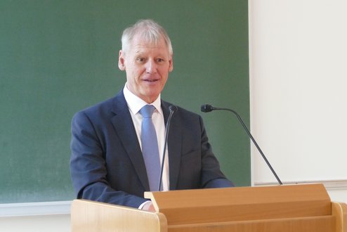 Schlussvorlesung und Festschriftüberreichung anlässlich der Emeritierung von Univ.-Prof. Dr. Franz Gruber. Foto: Hermine Eder. Univ.-Prof. Dr. Franz Gruber