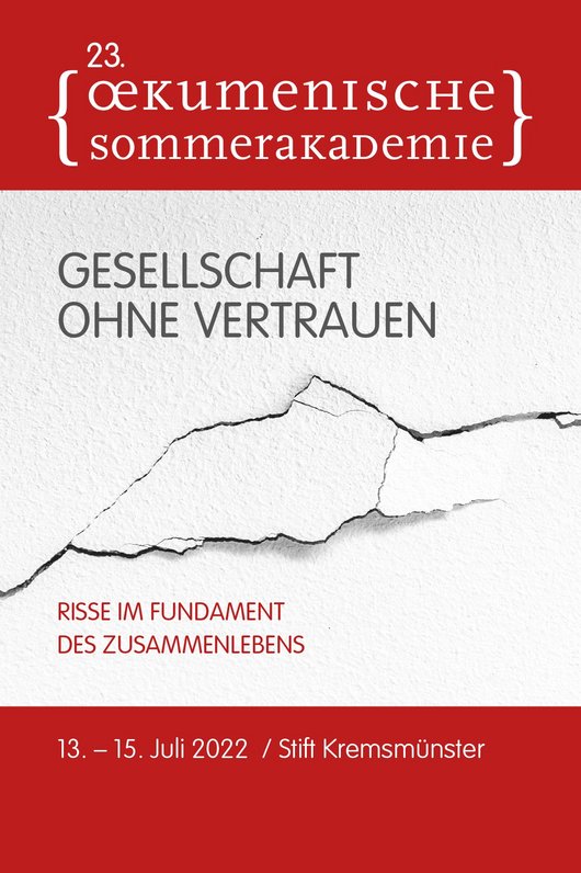Cover Programmfolder Ökumenische Sommerakademie 2022.