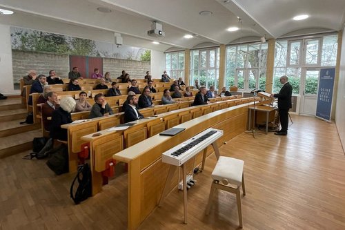 Blick ins Publikum bei der Fachtagung "Liturgiesprache" an der KU Linz.