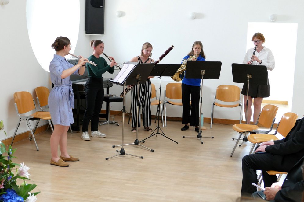 Bläserquintett des Adalbert Stifter Gymnasiums.