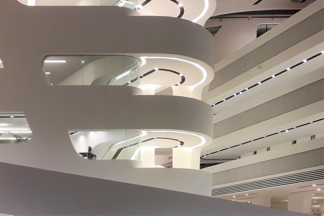 Wien, Campus Messe, Library and Learning Center; Zaha Hadid, 2014.