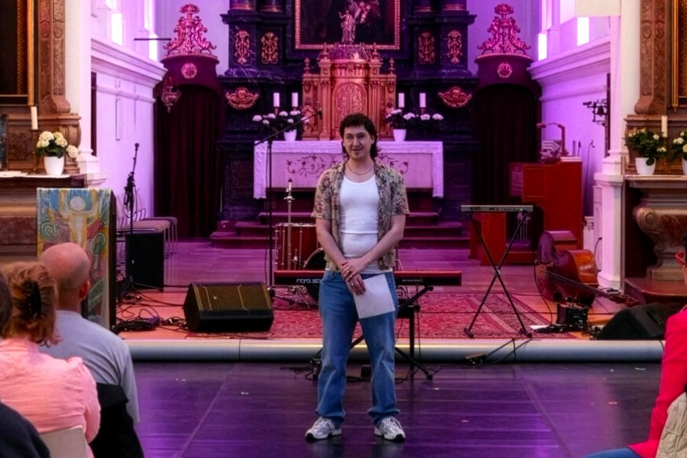 Julian Kapeller in der Stadtpfarrkirche Urfahr-St. Josef.