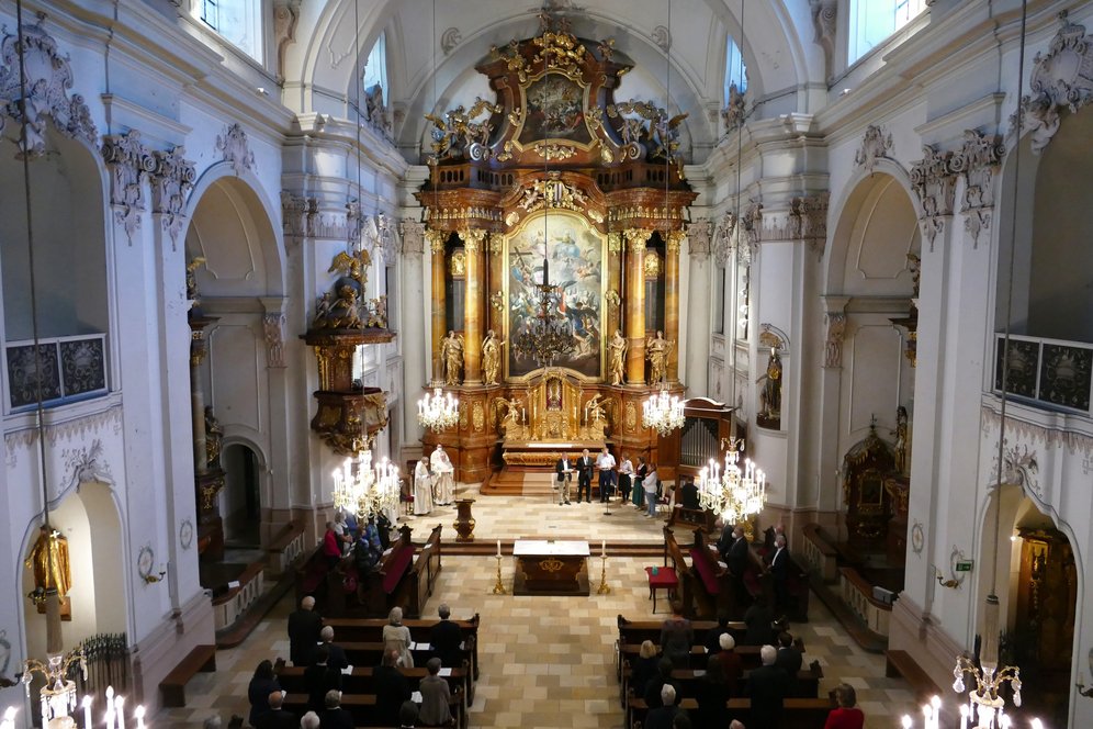 Eröffnungsgottesdienst in der Ursulinenkirche in der Linzer Landstraße. © KU Linz/Hermine Eder. Eröffnungsgottesdienst in der Ursulinenkirche in der Linzer Landstraße. © KU Linz/Hermine Eder.
